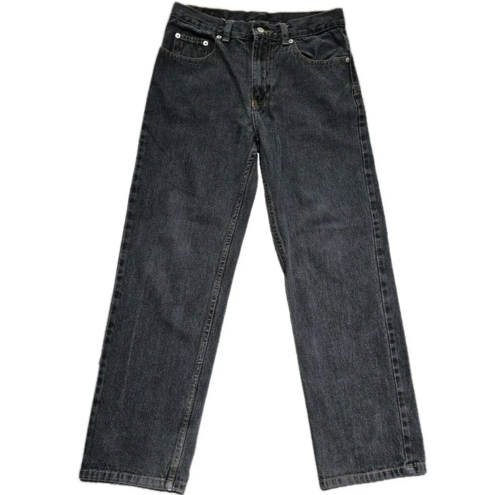 Vintage Boys Canyon River Blues Boys Juniors Black Jeans Size 14 Regular Fit
